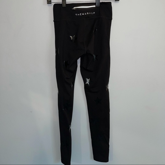 Black leggings with stars on them size xs - Picture 2 of 2